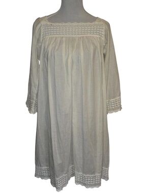 Vintage Christian Dior Cotton Lace Nightgown / Summer Dress - Size S/ M